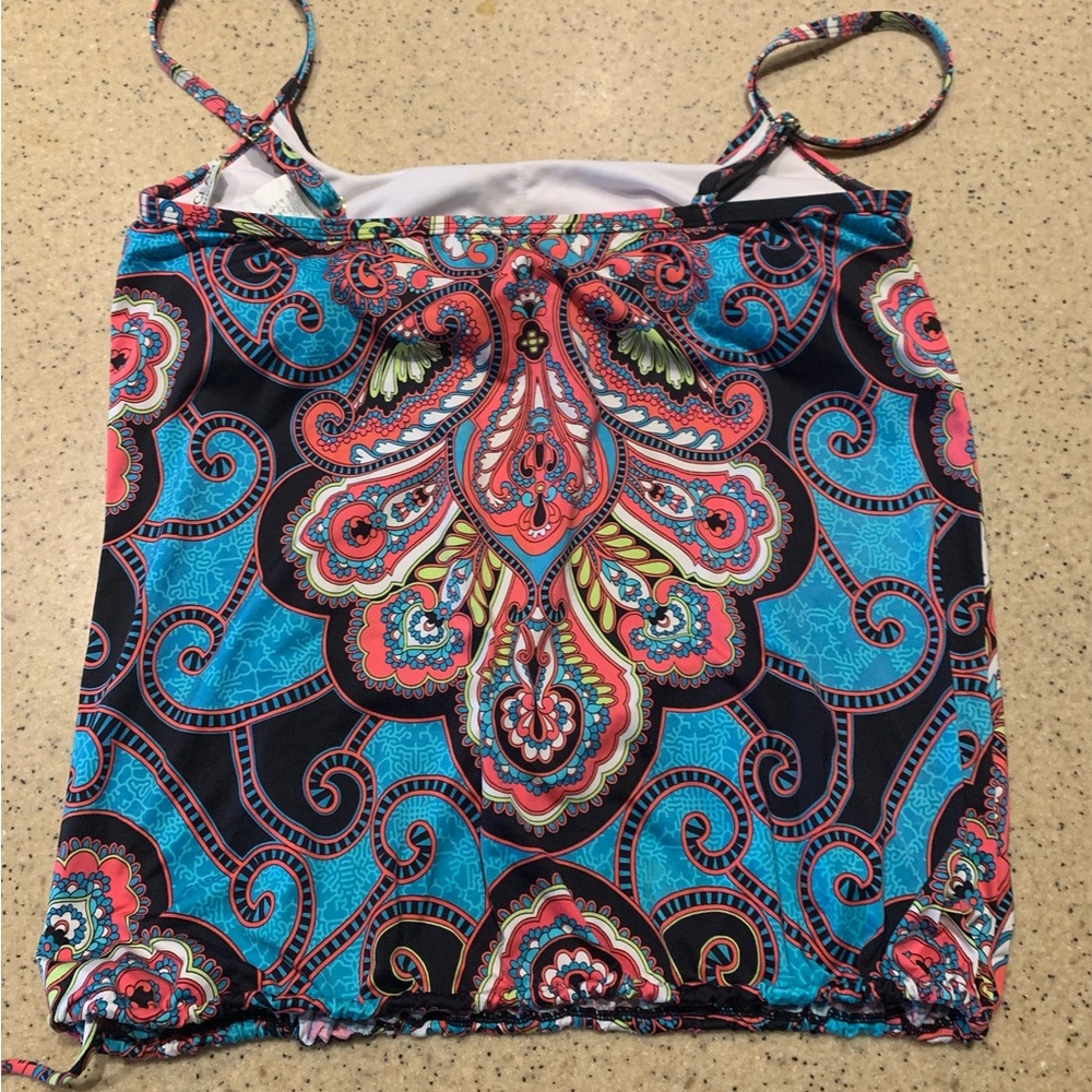 24th & Ocean Blue Black Camisole Top - Picture 2 of 3